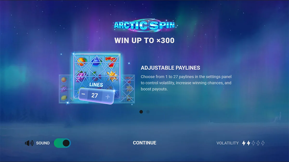 Arctic Spin Homescreen