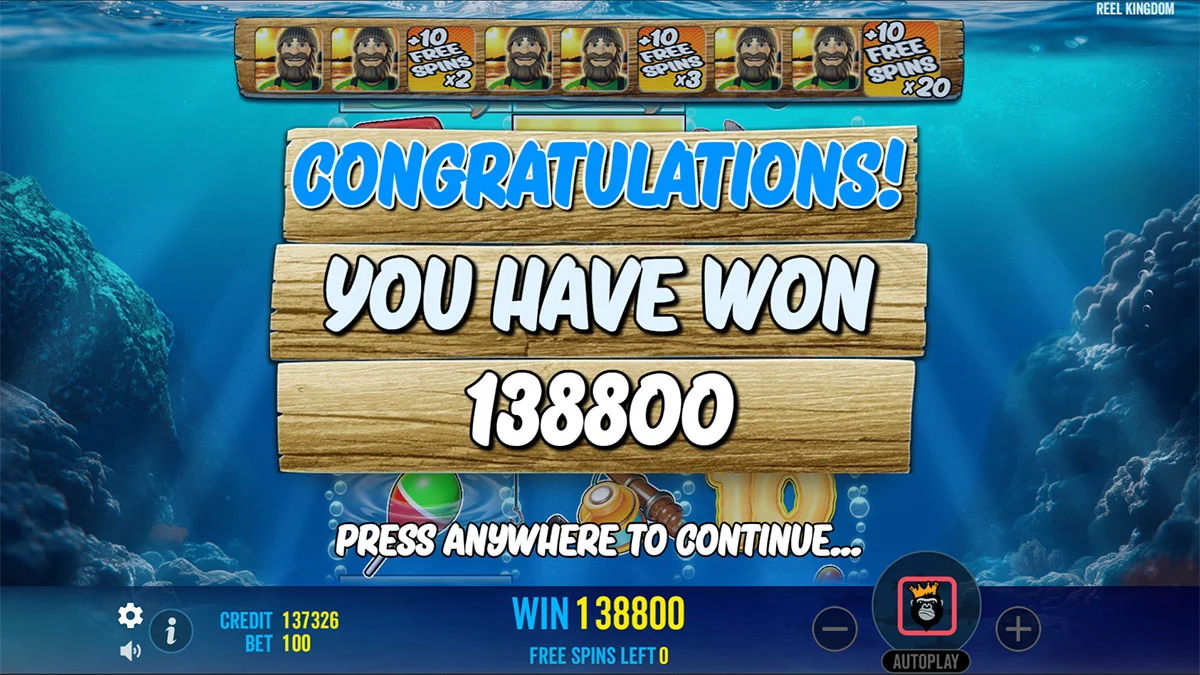 Big Bass Bonanza 3 Reeler Total