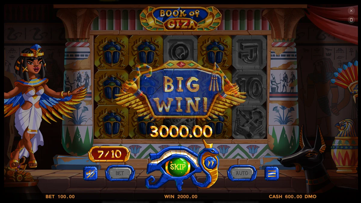 Book of Giza Big Win