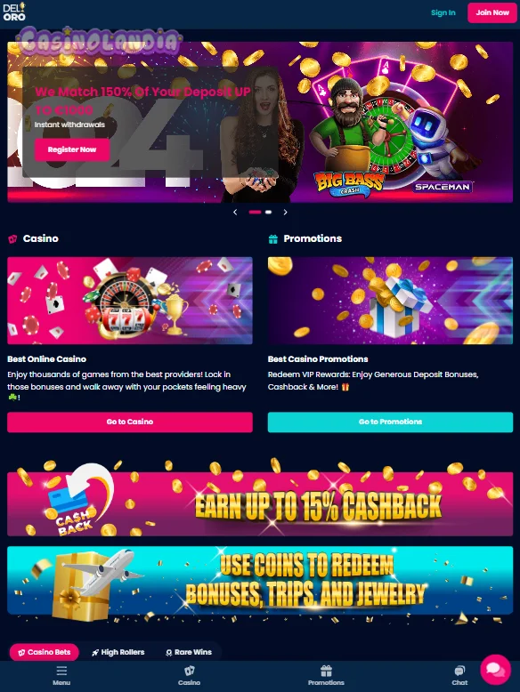 Deloro Casino Portrait View