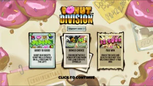 Donut Division Homescreen