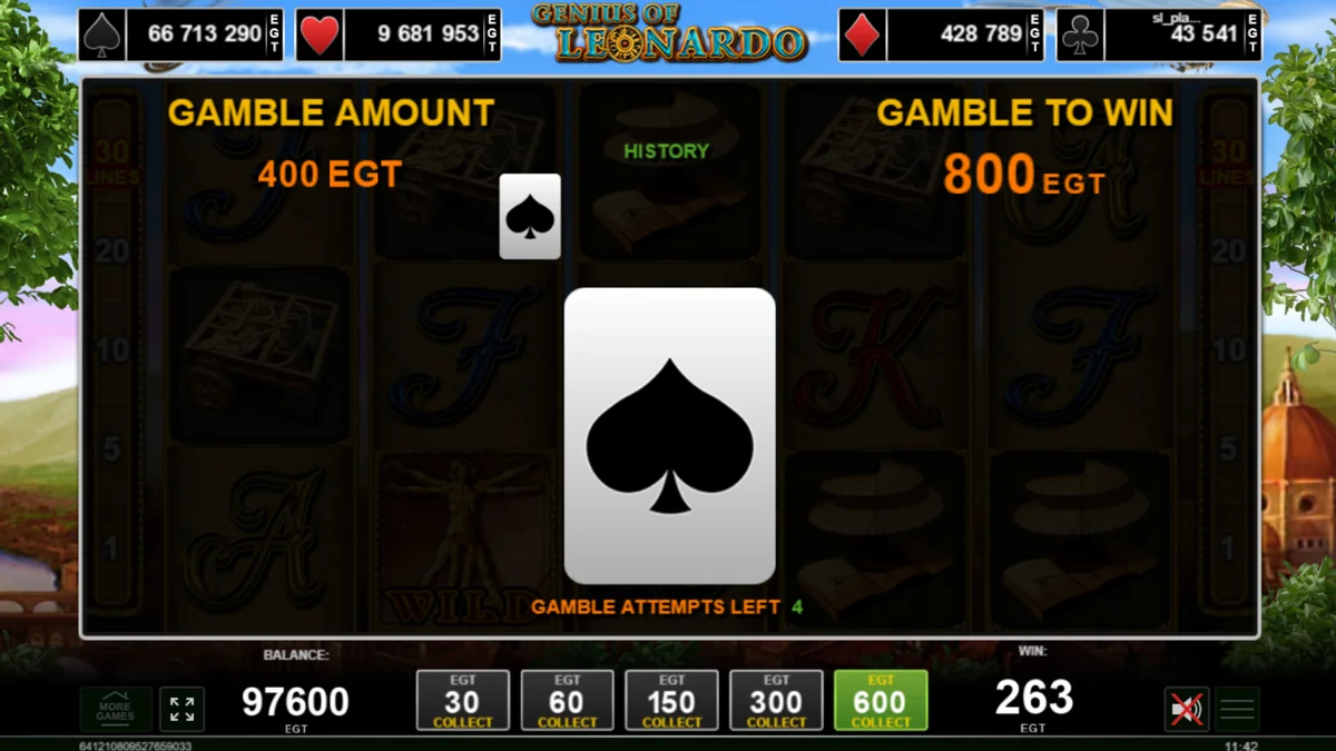 Genius of Leonardo Gamble Round