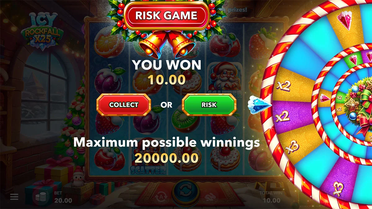 Icy Rockfall X25 Gamble