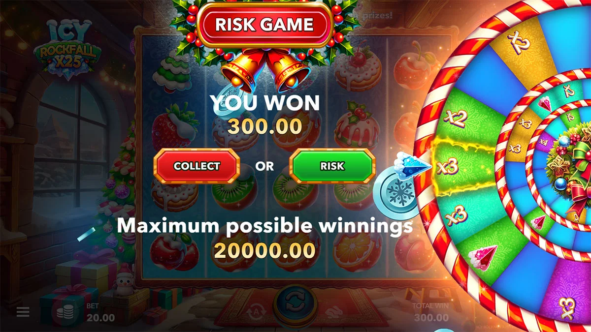 Icy Rockfall X25 GambleWin