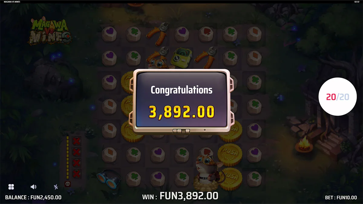 Magawa vs Mines Total