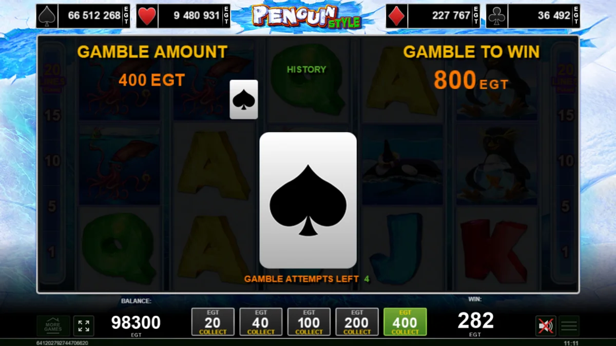 Penguin Style Gamble Round