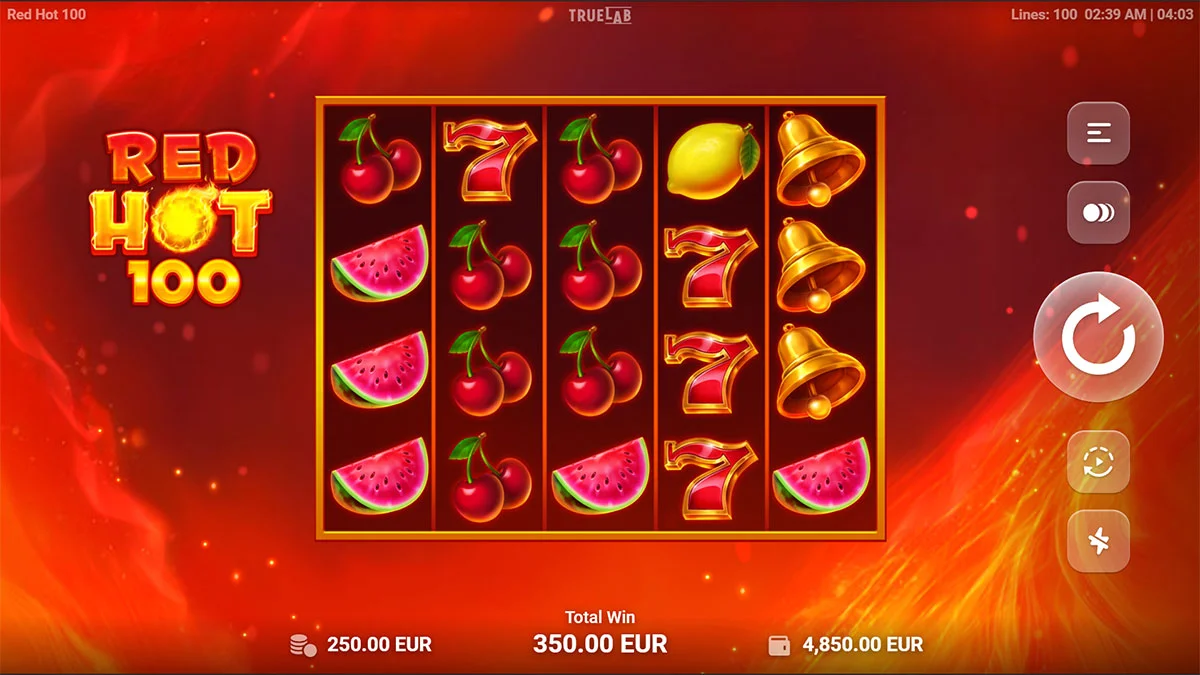 Red Hot 100 Win