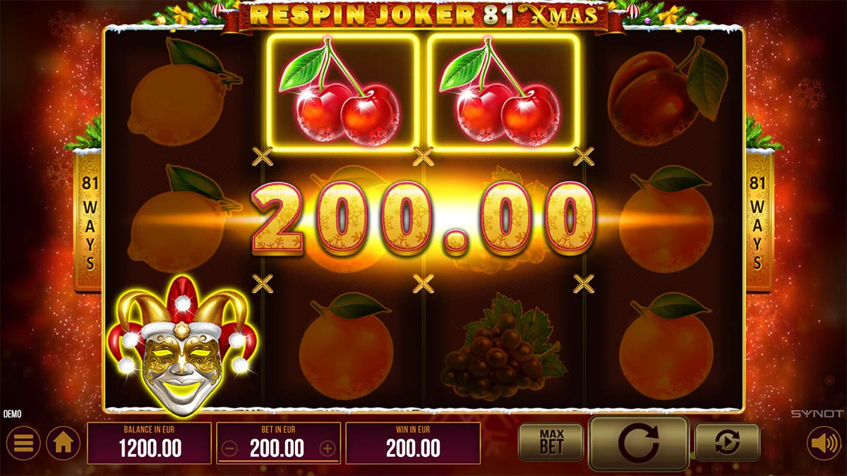 Respin Joker 81 Xmas Win3