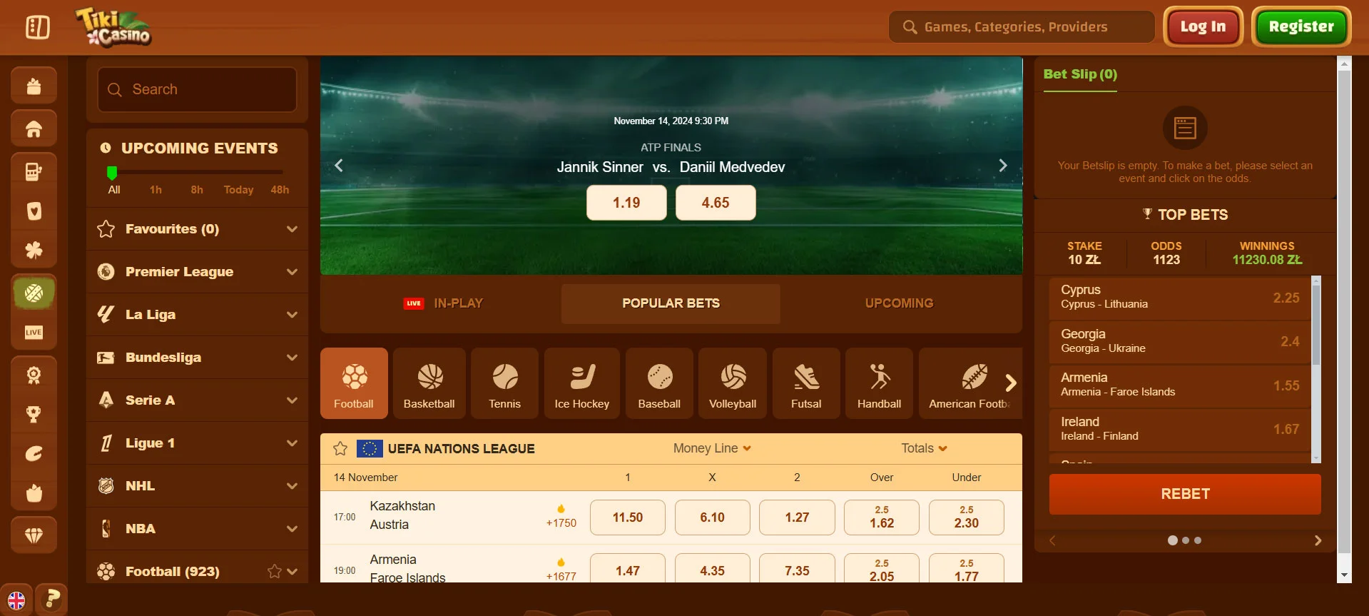 Tiki Casino Sportsbook