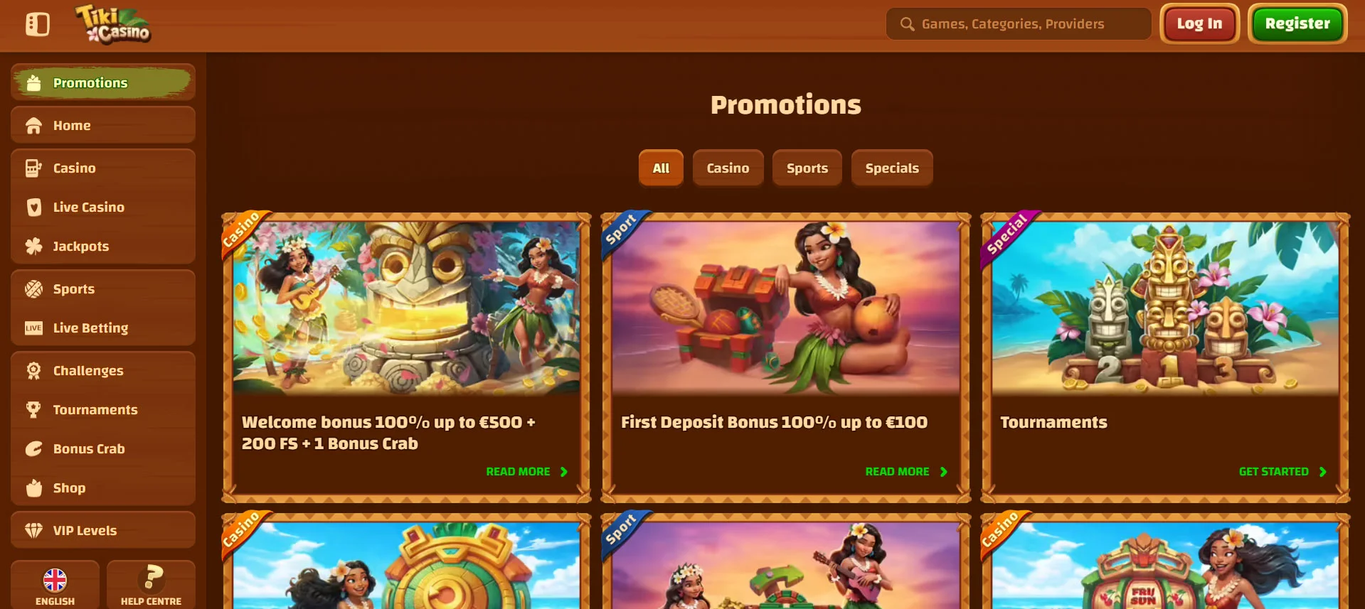 Tiki Casino Promotions
