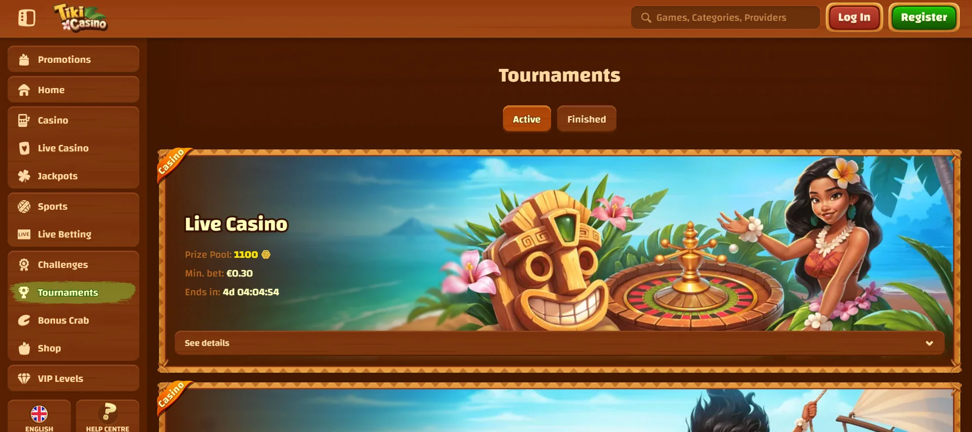 Tiki Casino Tournaments
