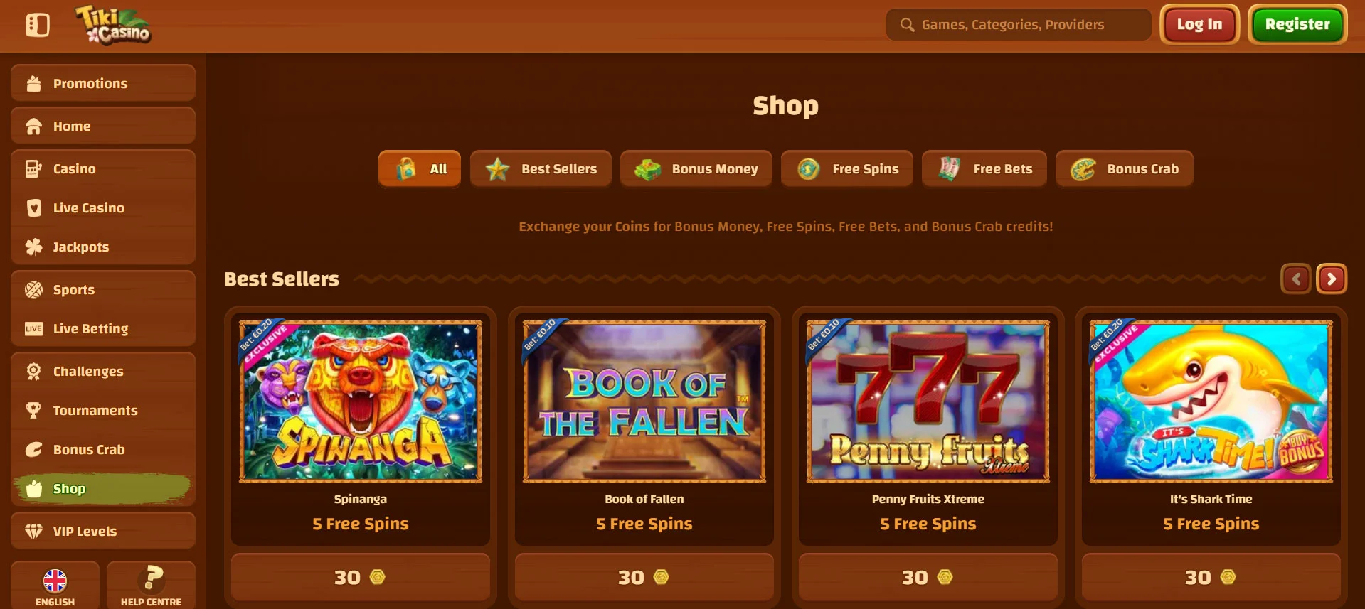 Tiki Casino Shop