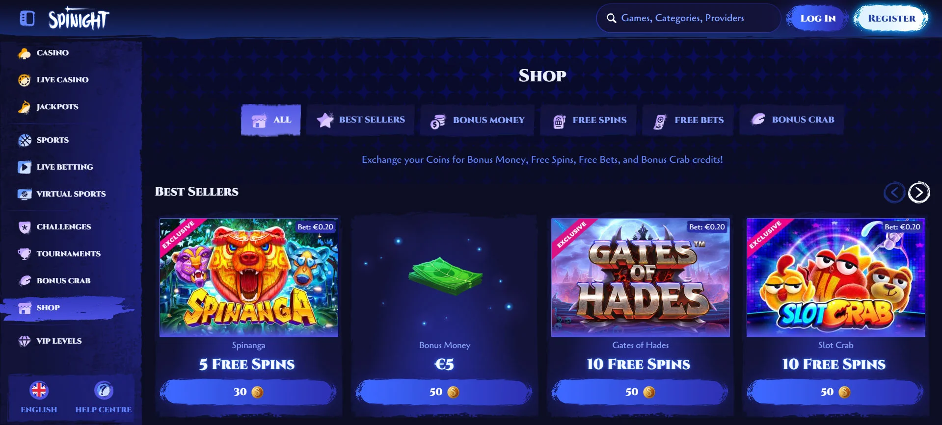 Spinight Casino Shop