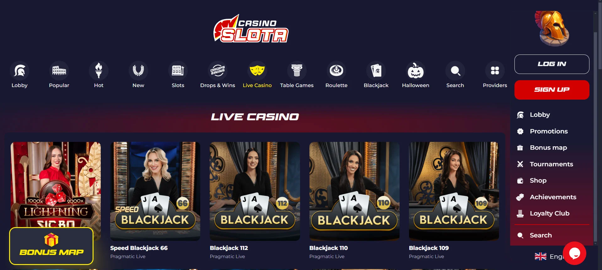 Slota Casino Live Casino