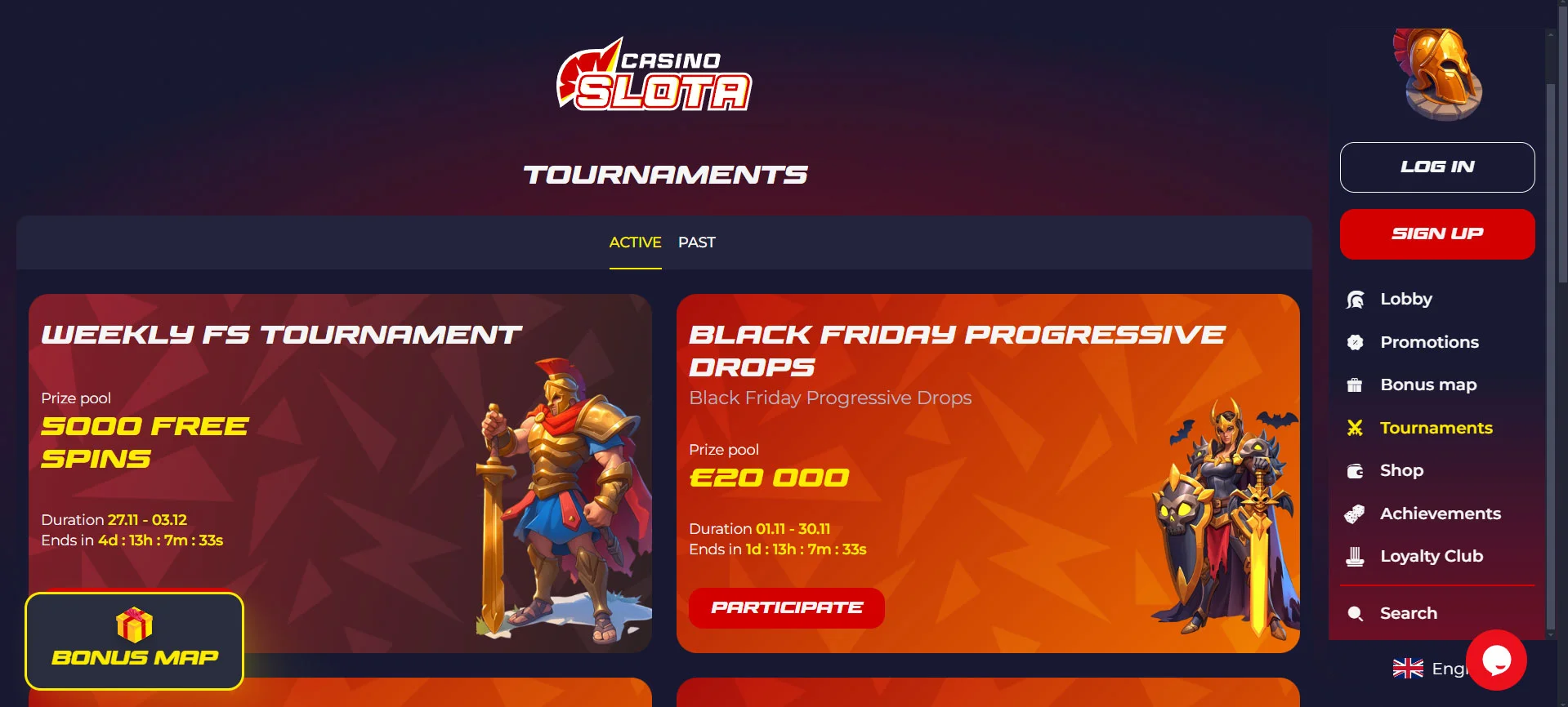 Slota Casino Tournaments
