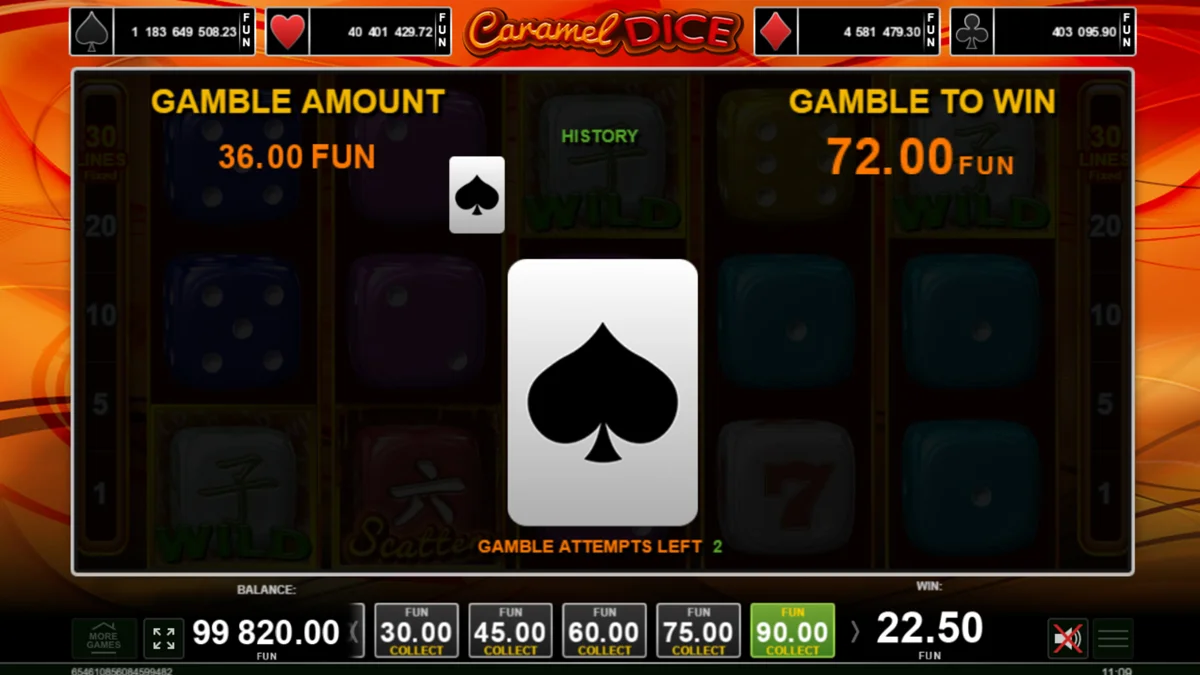 Caramel Dice Gamble