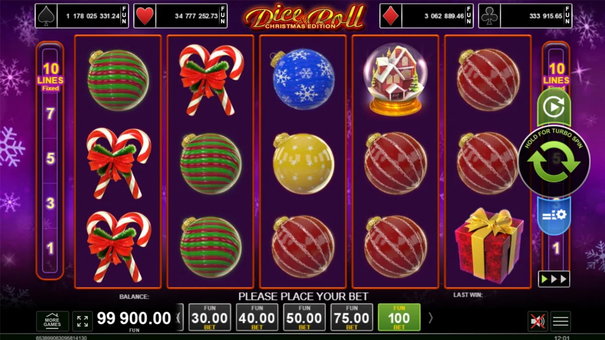 Dice & Roll Christmas Edition Base Play