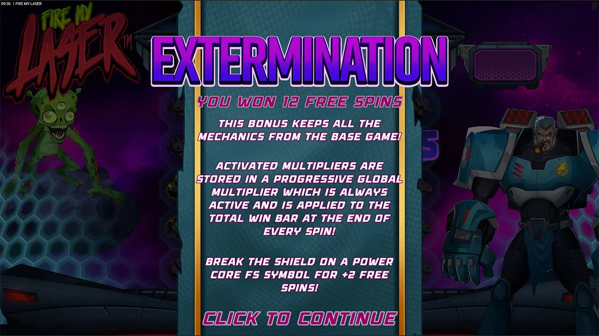 Fire My Laser FreeSpins