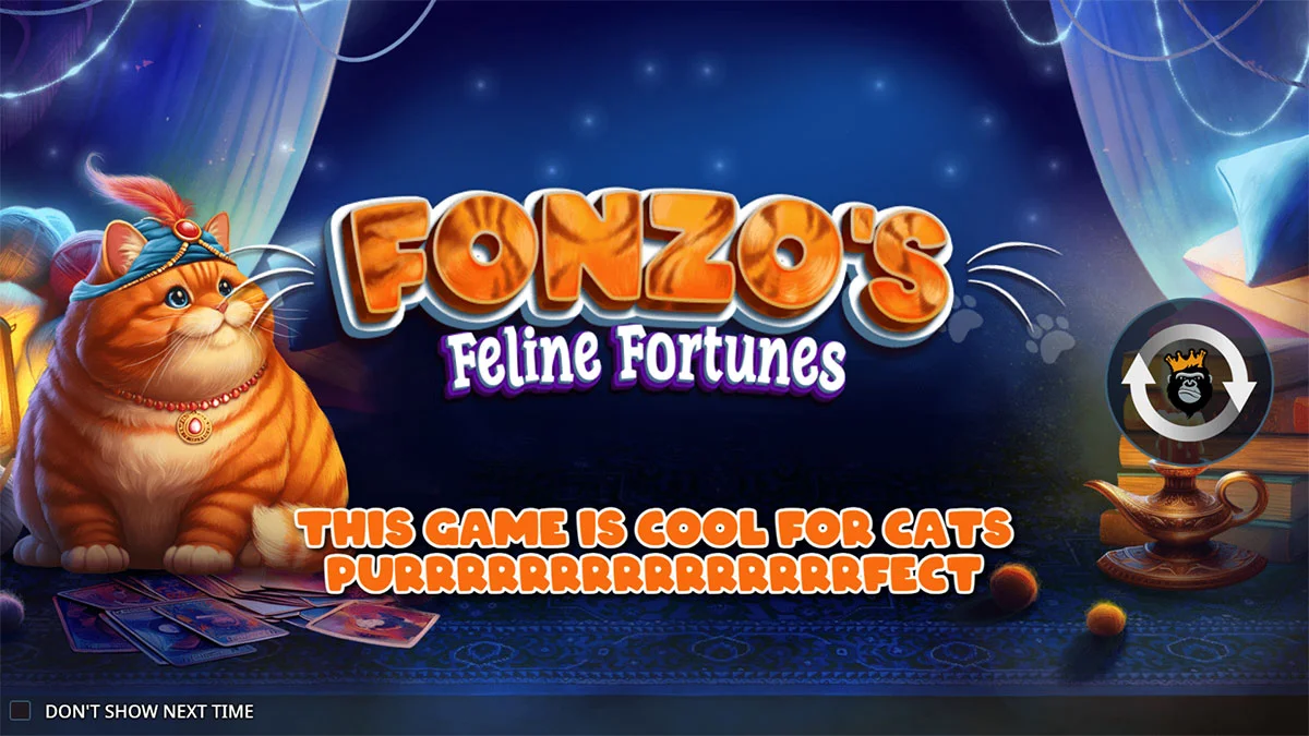 Fonzo’s Feline Fortunes Homescreen