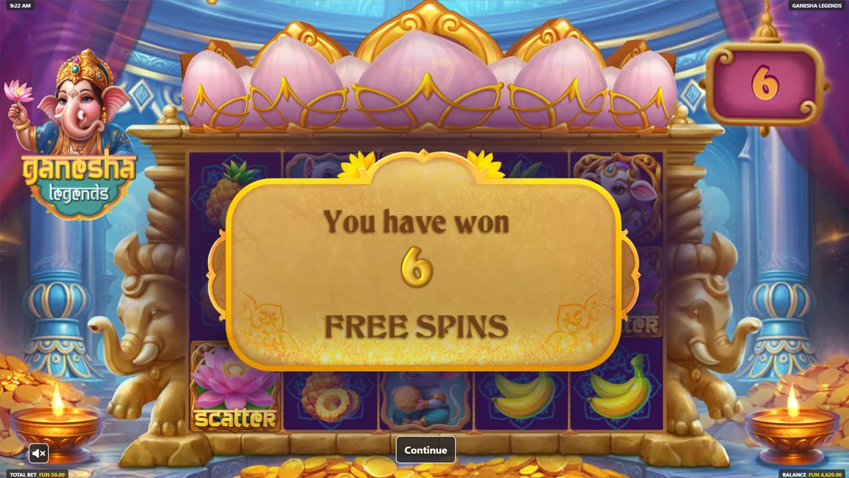 Ganesha Legends Free Spins
