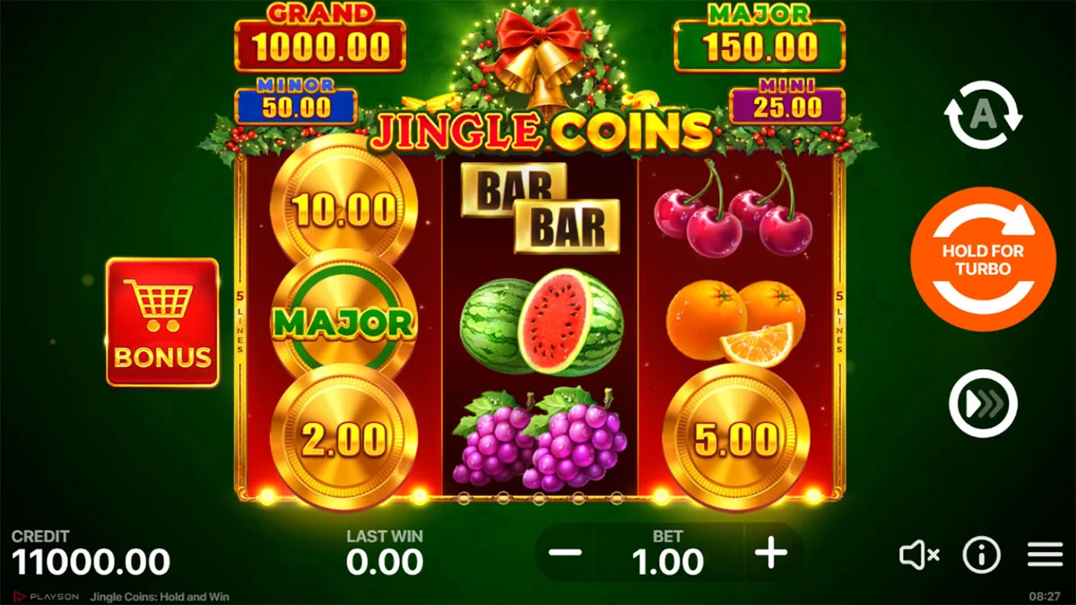 Jingle Coins Hold and Win Base