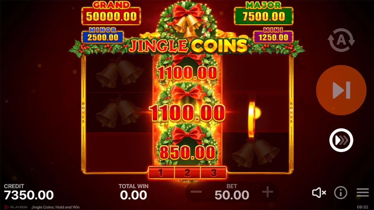 Jingle Coins Hold and Win BonusRound