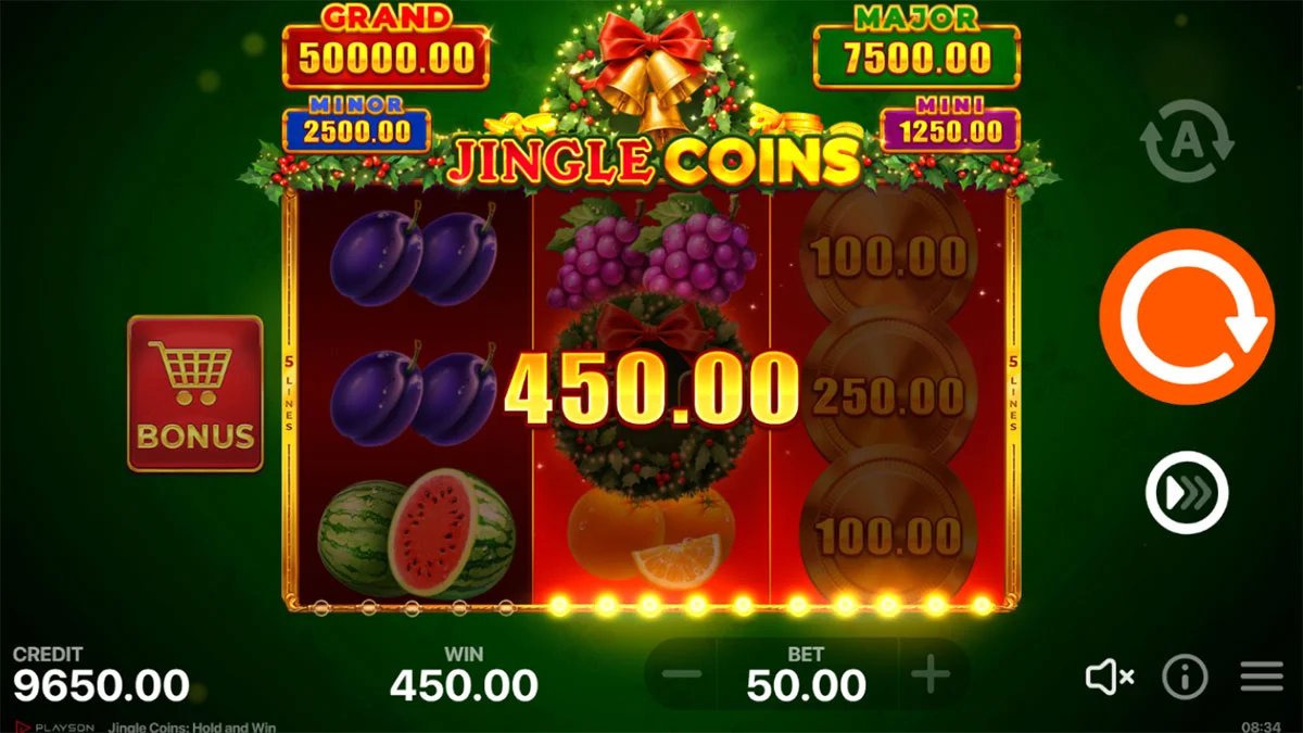 Jingle Coins Hold and Win Win2