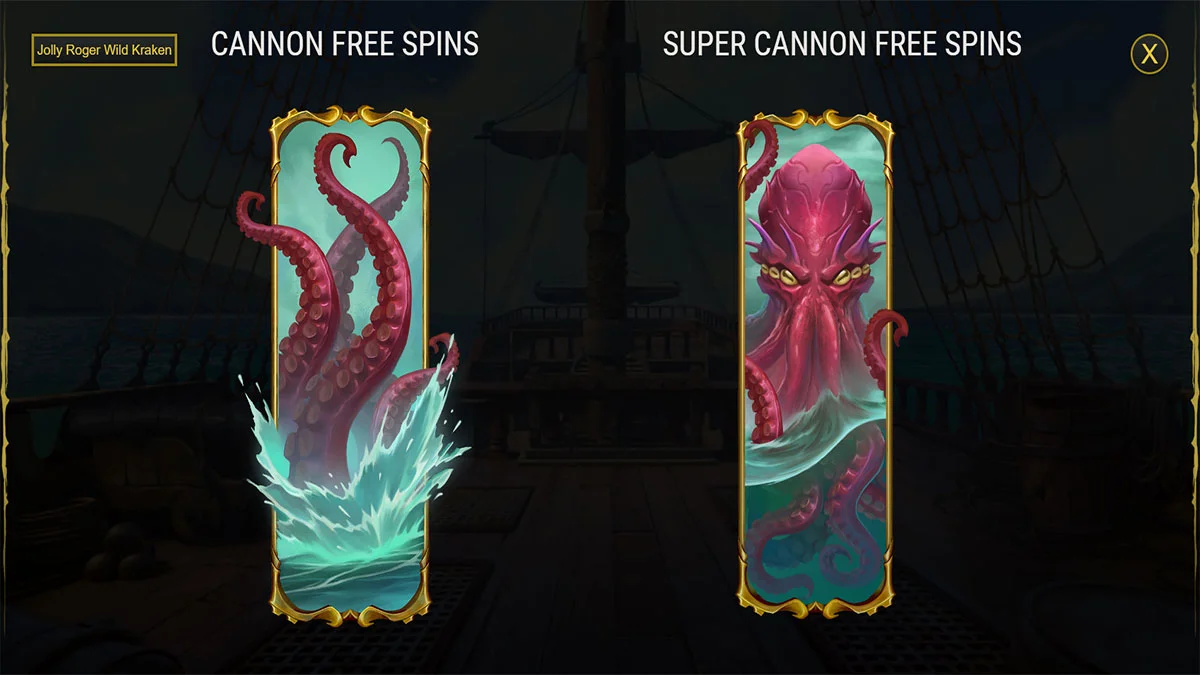 Jolly Roger Wild Kraken FreeSpins