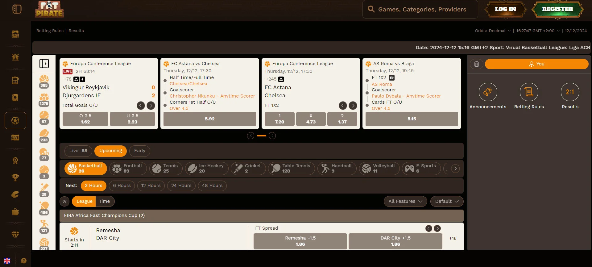 FatPirate Casino Sportsbook