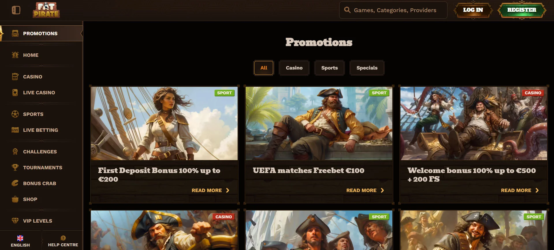 FatPirate Casino Promotions