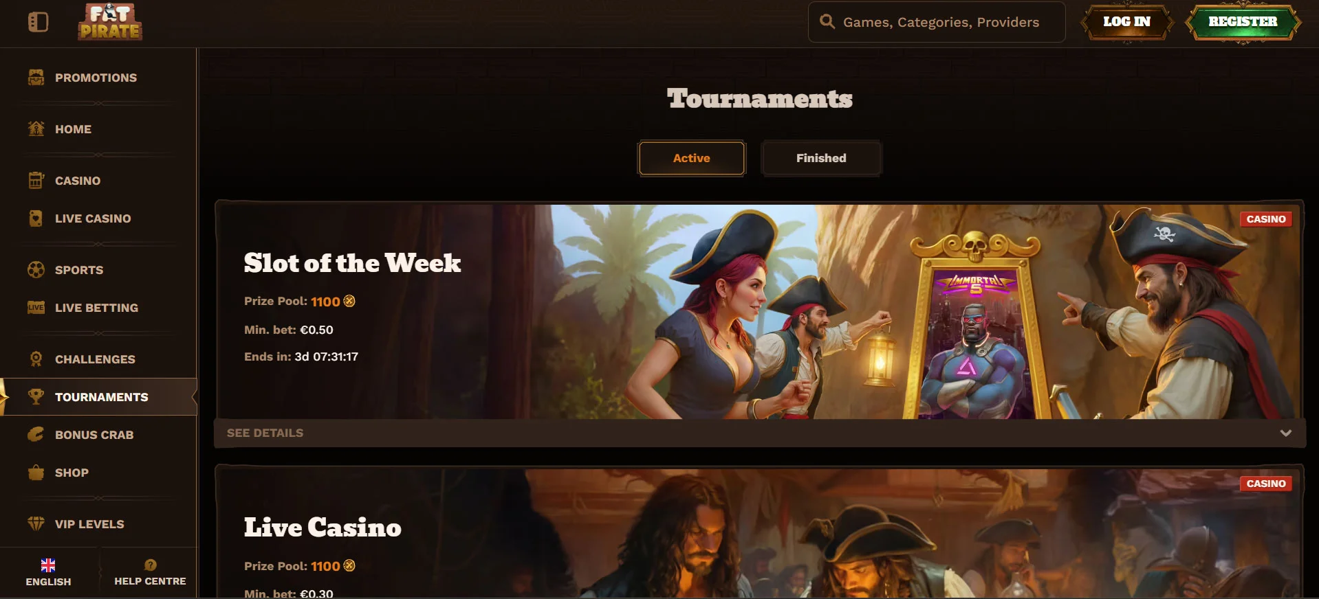 FatPirate Casino Tournaments