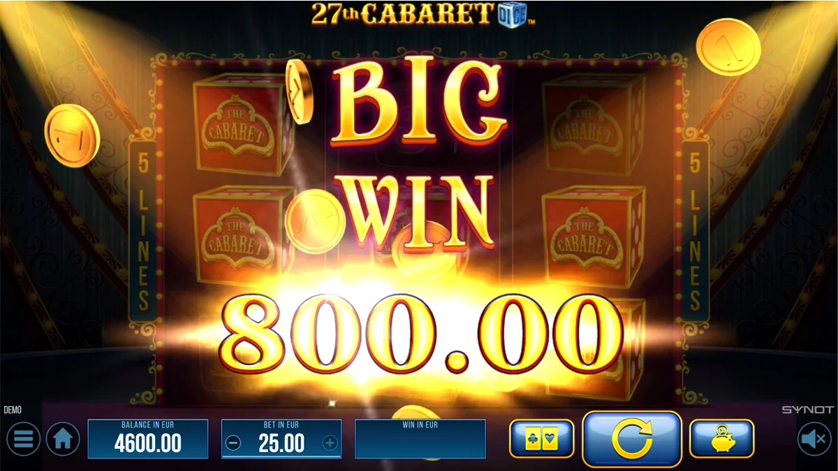27th Cabaret Dice Big Win