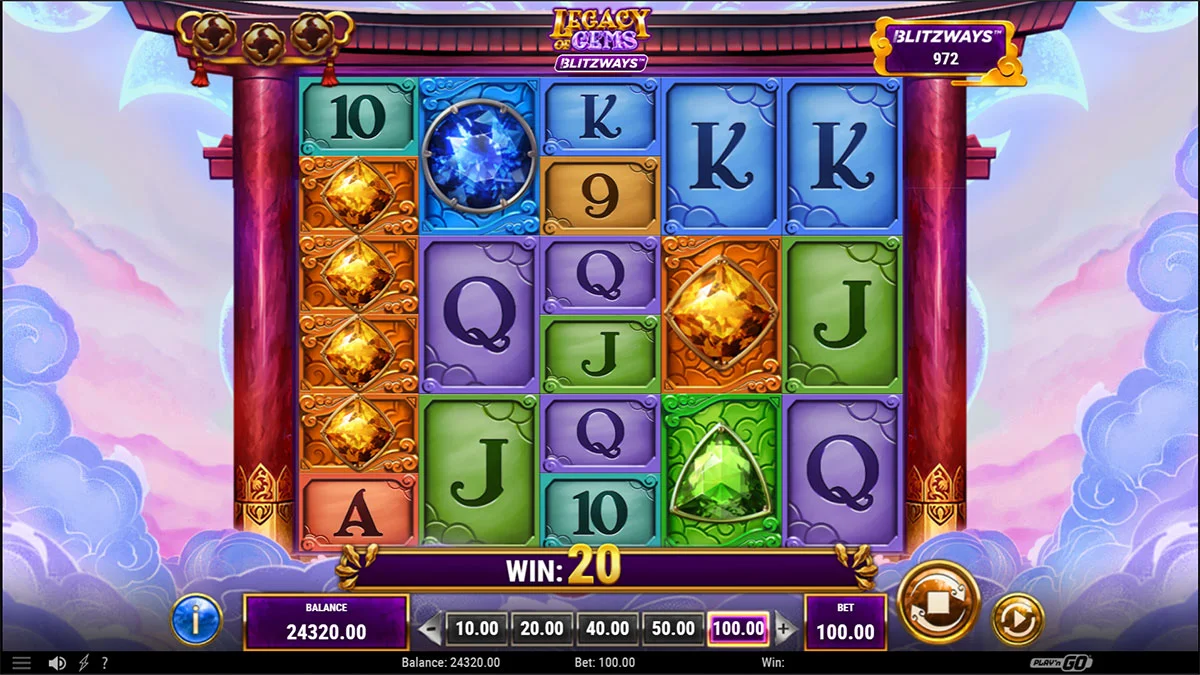 Legacy of Gems Blitzways Win