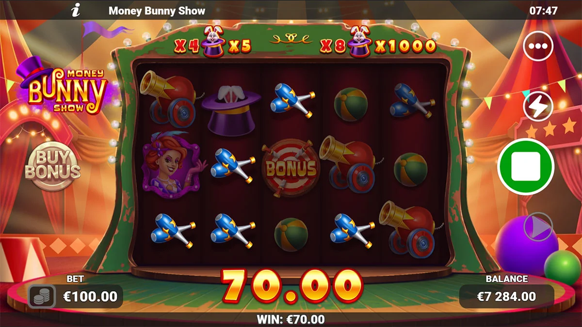 Money Bunny Show Win