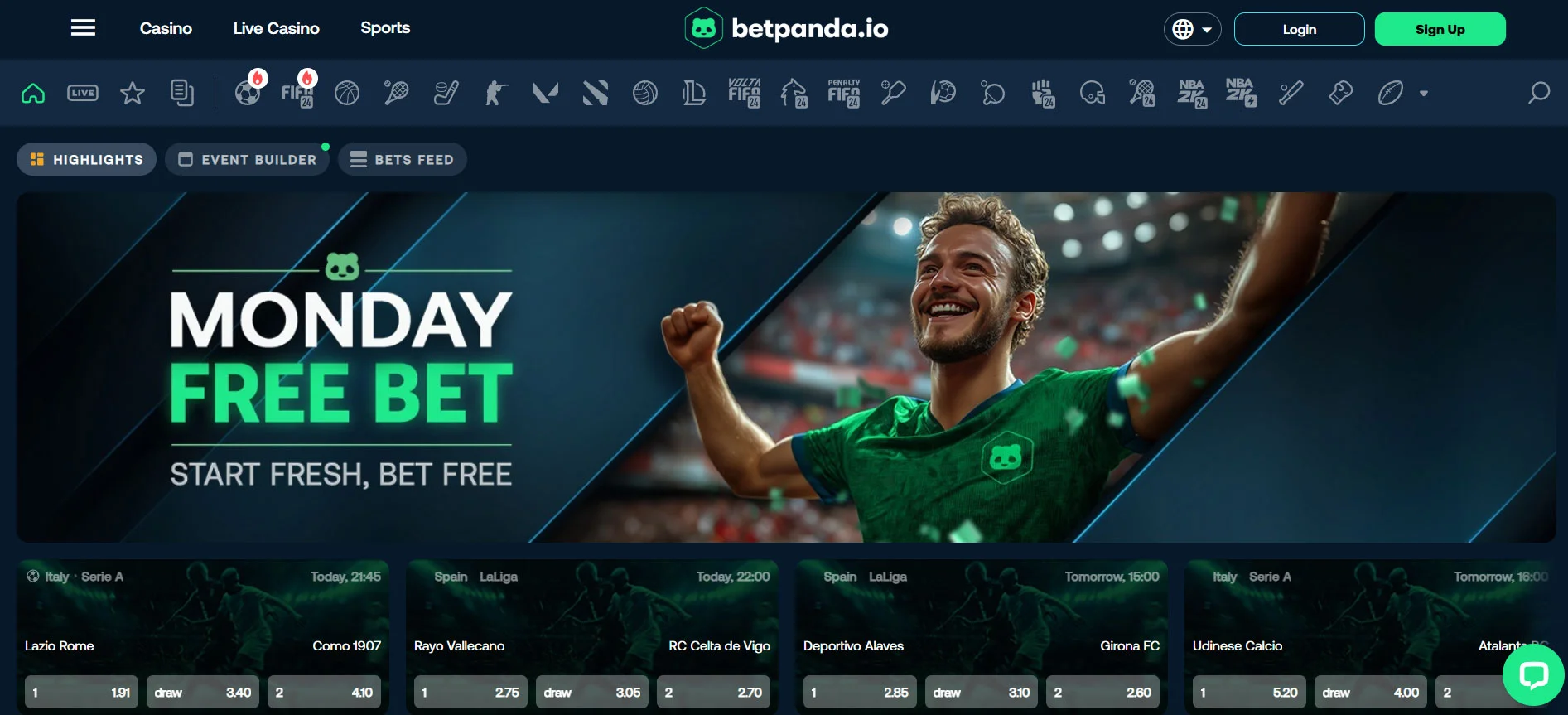 BetPanda Casino Sportsbook