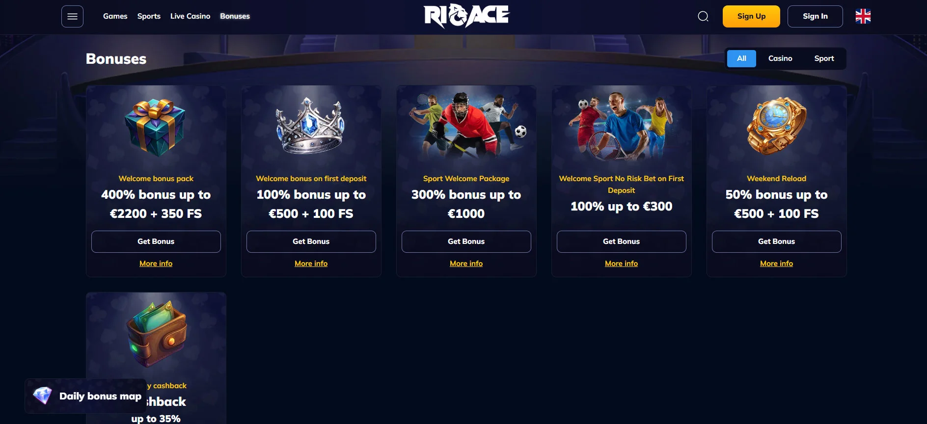 Rioace Casino Promotions