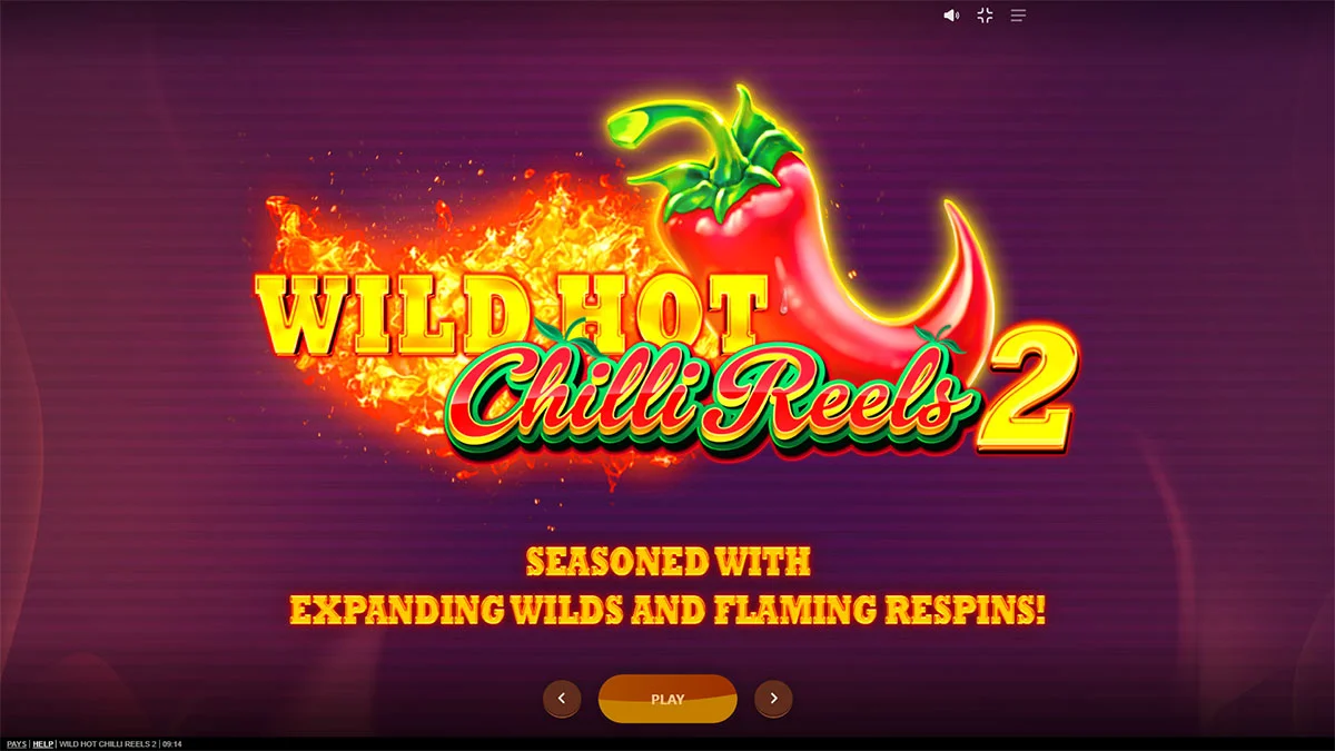 Wild Hot Chilli Reels 2 Homescreen