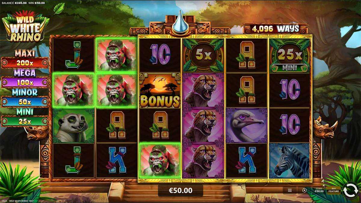 Wild White Rhino Win3