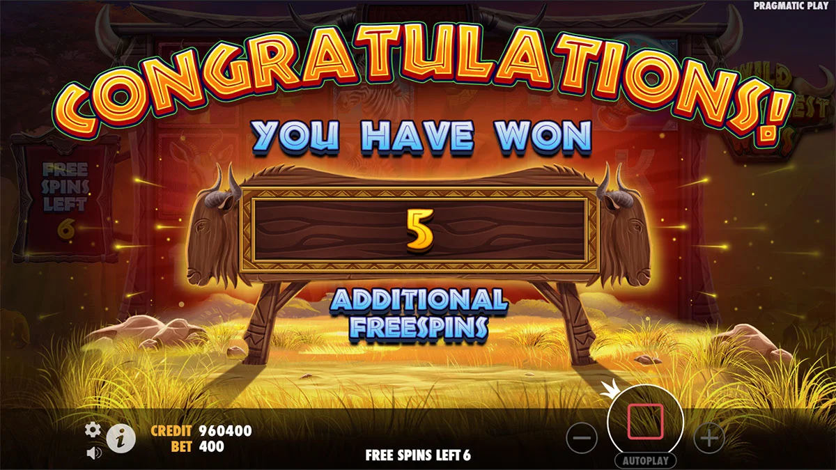 Wild Wildebeest Wins +5