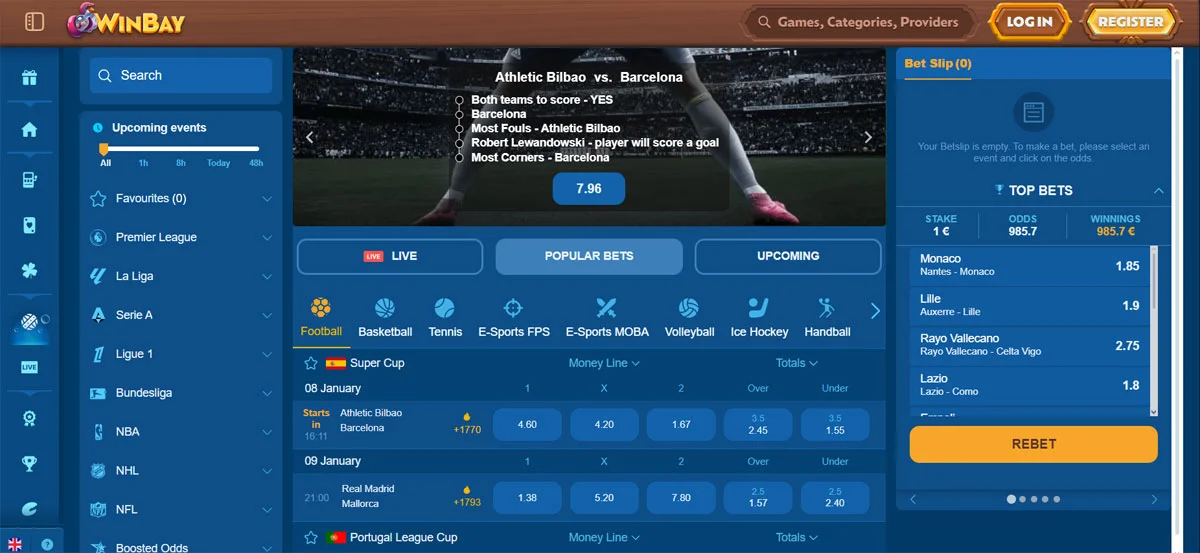 WinBay Casino Sportsbook