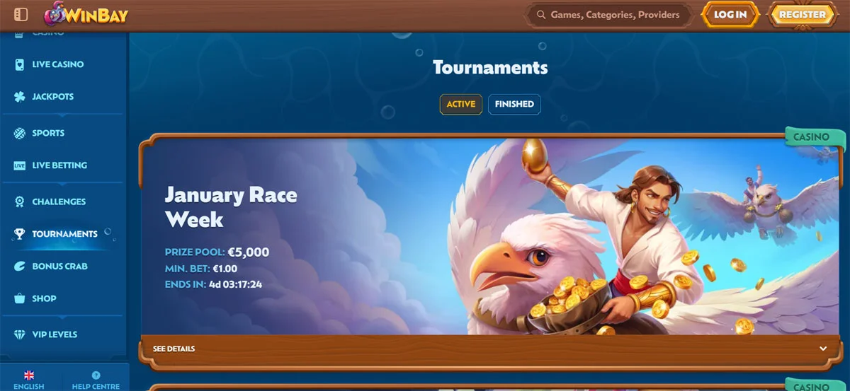 WinBay Casino Tournaments