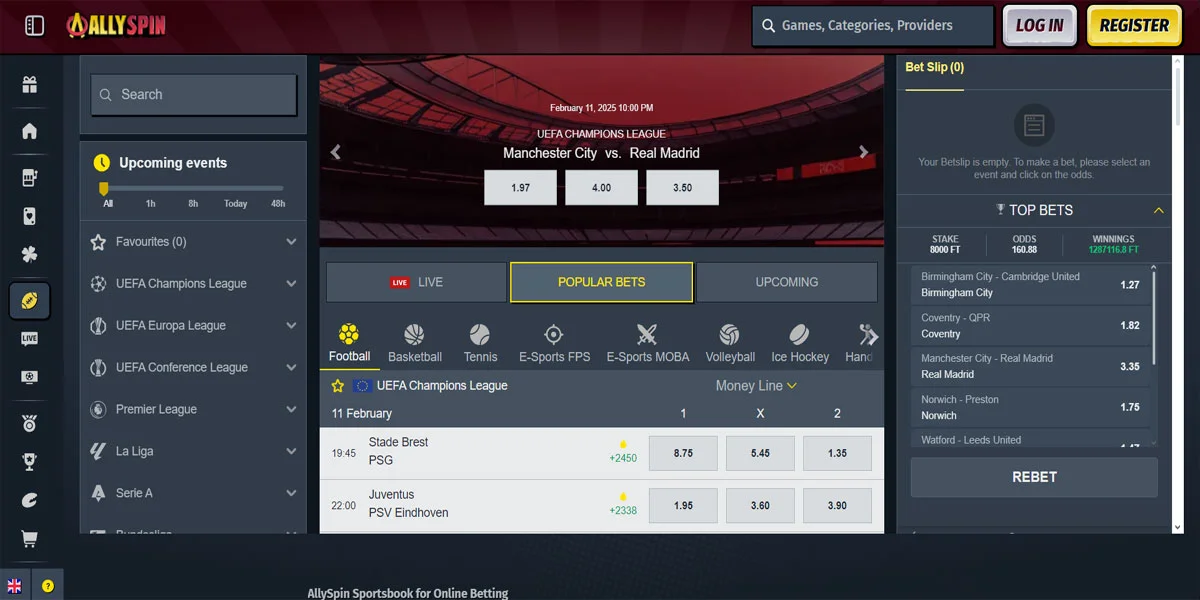 Allyspin Casino Sportsbook