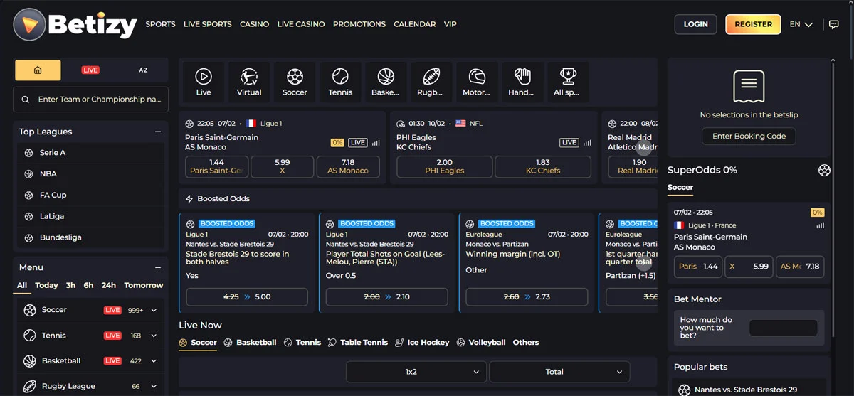 Betizy Casino Sports
