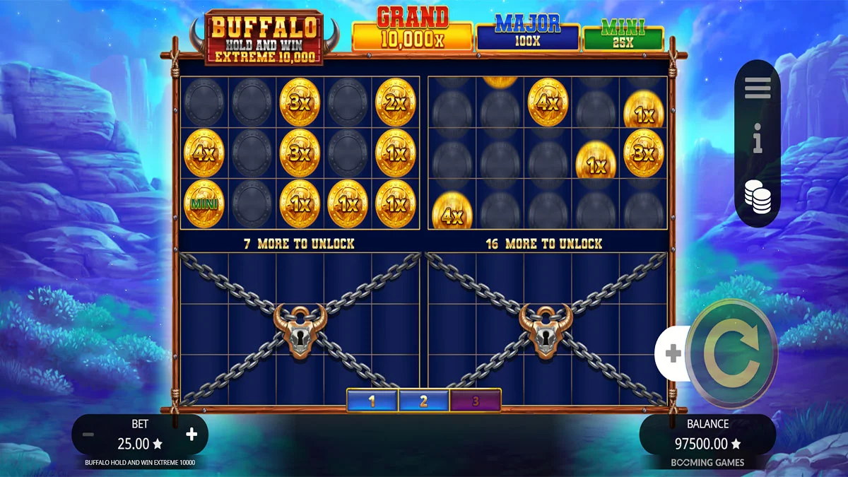 Buffalo Hold & Win Extreme 10,000 BonusRound