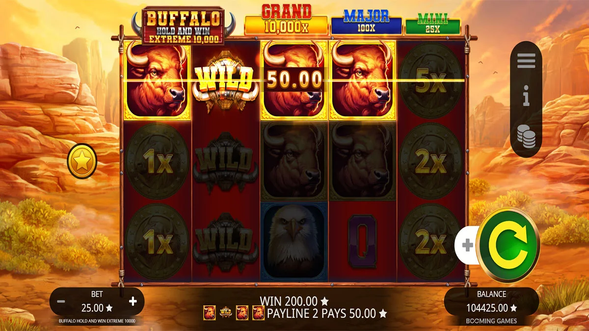 Buffalo Hold & Win Extreme 10,000 Win