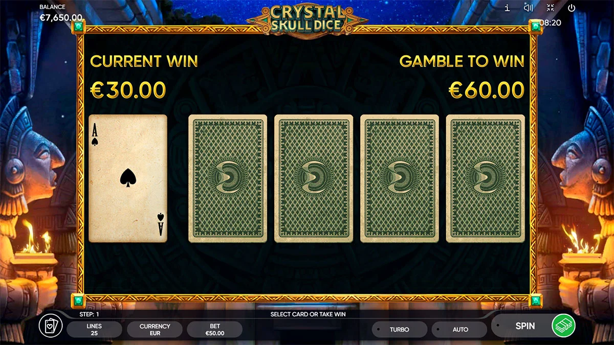Crystal Skull Dice Gamble