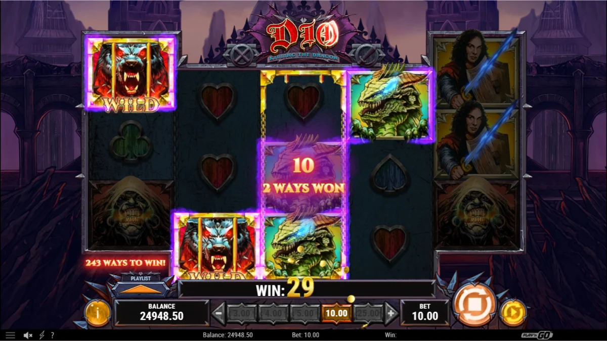 Dio - Killing the Dragon Slot Winning Combination