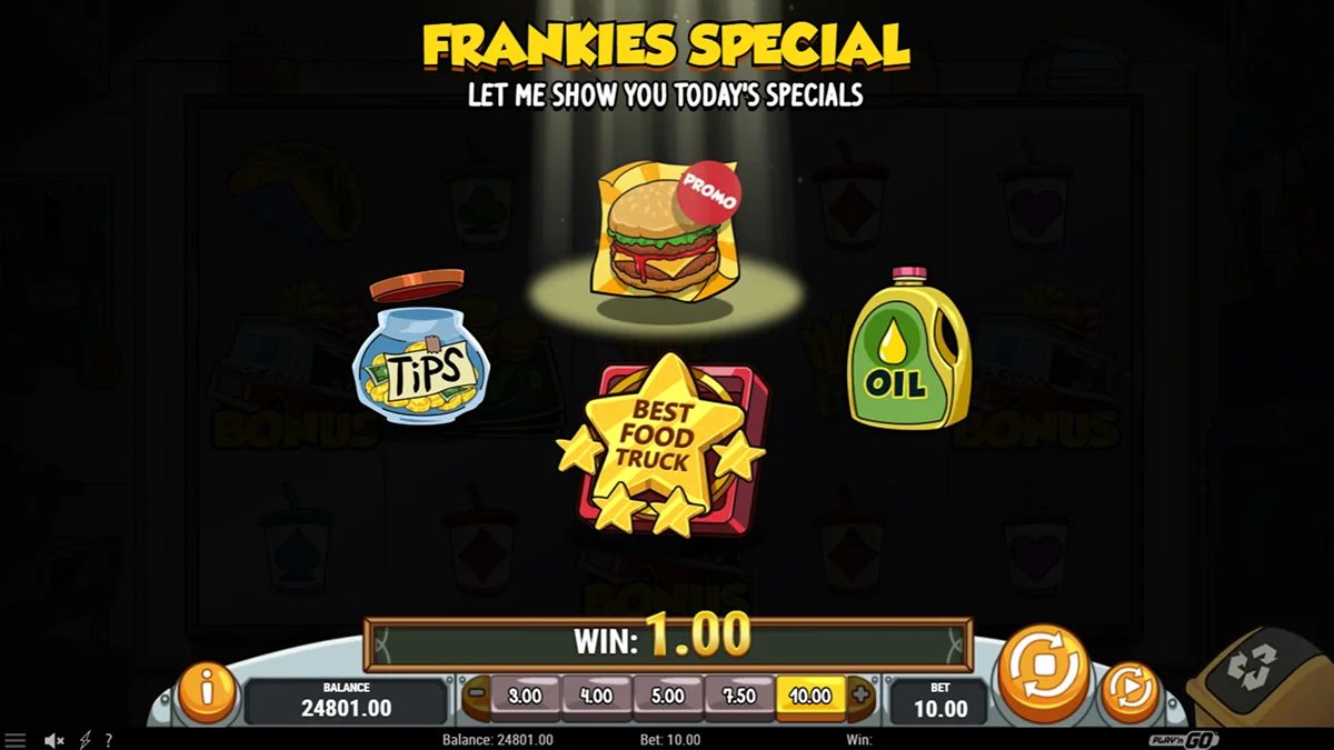 Fat Frankies Slot Bonus Round