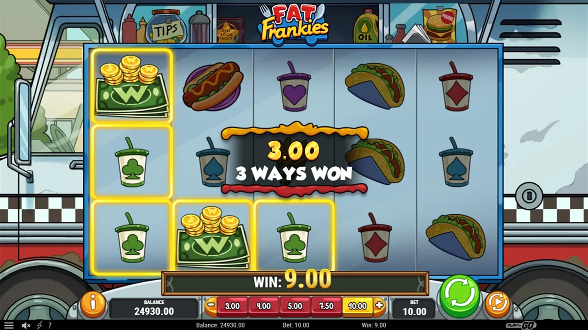Fat Frankies Slot Winning Combination