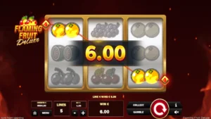 Flaming Fruit Deluxe Win Screen